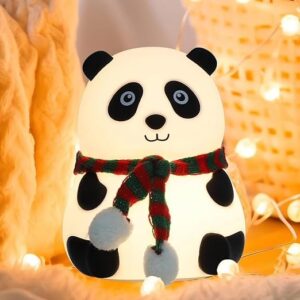 One94Store Rechargeable Silicone Panda Night Light for Kids